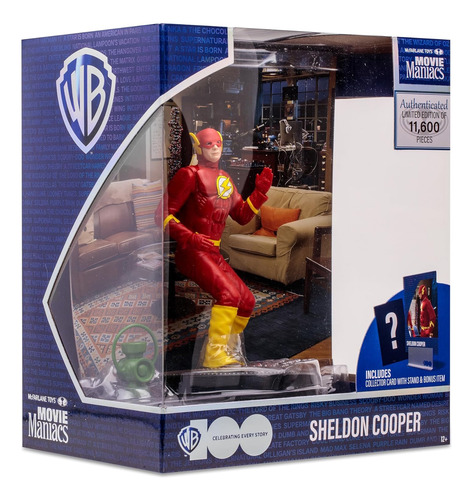Mcfarlane Estatua 6 Sheldon Como Flash (the Big Bang Theory
