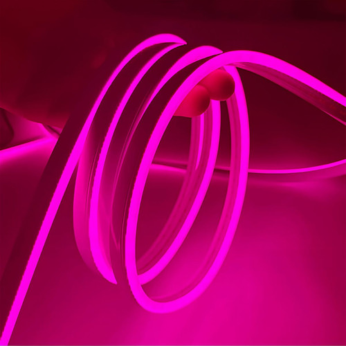 Cinta Led Neon Flexible 5 Mtrs Manguera Luces Rosa Auto 12v