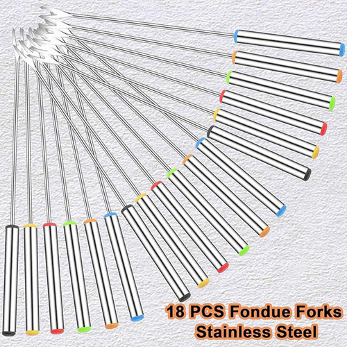 18x Tenedores Para Tostar Tenedores De Fondue De Acero