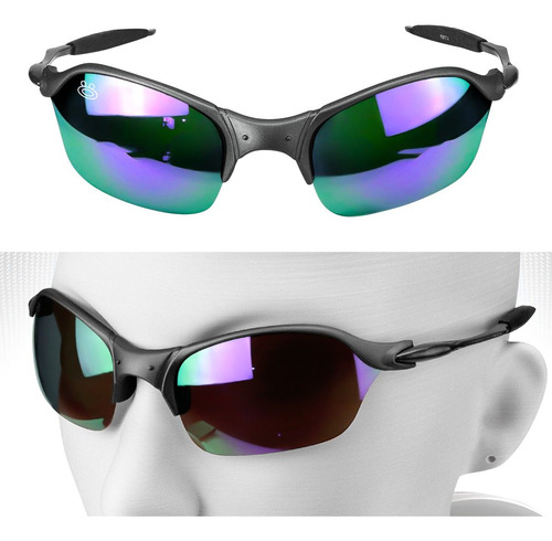Oculos Sol Juliet Proteção Uv Lupa Metal Mandrake + Case