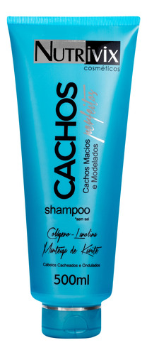 Shampoo Cachos Perfeitos 500ml - Nutrivix Cosméticos