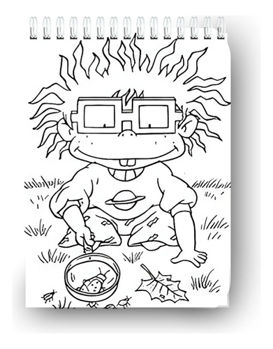 Libro Para Colorear Rugrats 61 Paginas Tapa Dura