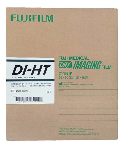Imagen 1 de 1 de Pelicula Fuji 10x12 Diht Termica Placas De Rayos X Rx 100 H