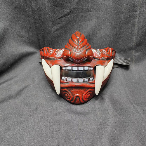 Halloween Masquerade Red Prajna Mask Cosplay Noh 2024
