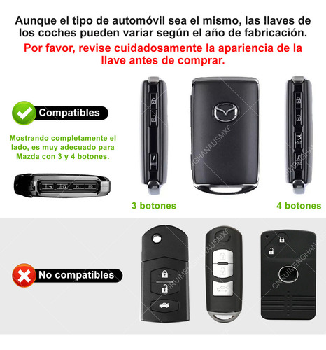 Ggg Capa De Chave Mazda 3 6 Cx3 Cx5 Cx30 Mx5