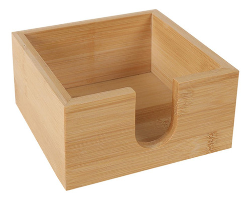 Caja De Pañuelos De Bambú, Contenedor Dispensador Cuadrado