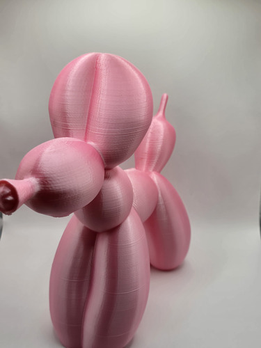 Figura Decorativa Perrito Globo 18cm Escultura Impresa En 3d