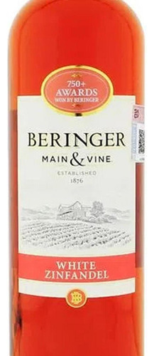 Pack De 4 Vino Rosado Beringer White Zinfandel 750 Ml