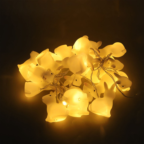 Guirnalda De Luces Decorativas Con Forma De Conejo, Decoraci