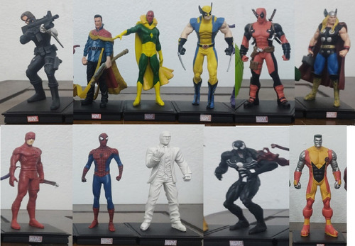 Marvel Heroes 3d Lote De 11 Figuras Colección Salvat