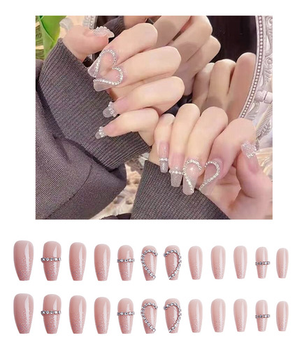 Uñas Postizas Pegamento De Uñas Postizas Decoradas Color Z104