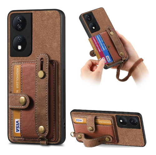 Funda For Honor X7b A Prueba De Golpes Cartera Correa