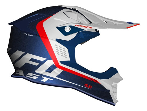 Casco Ufo Intrepid Enduro Mx Motocross Atv Nt Cross Tri