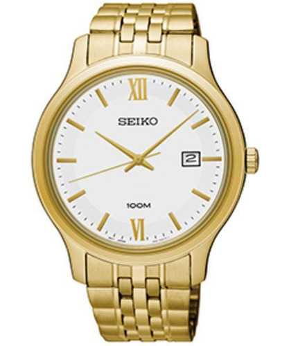 Relógio Seiko Masculino Sur224b1 B3kx Pulseira Dourado