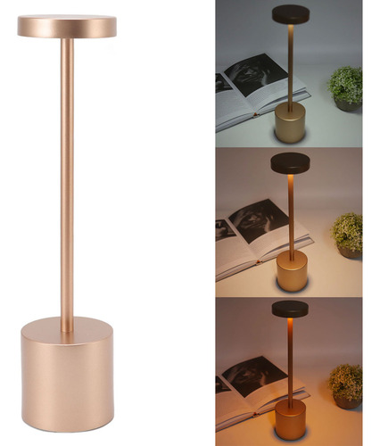 . Mesa Led Touch Rosa De 3 Níveis, Estilo Nórdico, Par
