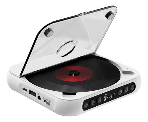 Leitor De Cd Bt Portátil Com Capa E Controle Remoto