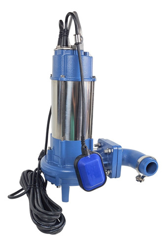 Motobomba De Drenagem E Esgotamento Com Triturador 1 Cv Cor Azul 220v