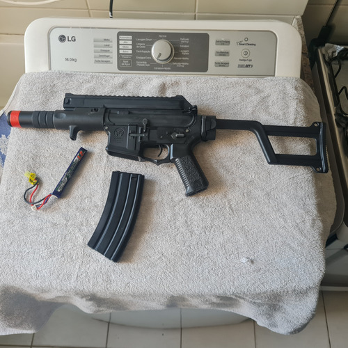 Aeg Airsoft Ares Amoeba Curta Preto (Usado)