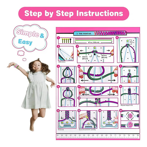 Kit De Regalo Para Hacer Pulseras De Amistad Para Niña.