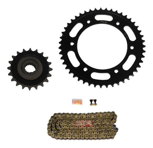 Kit Sprockets Bmw F 800 R 47/20d + Cadena Rk Oro Stockrider