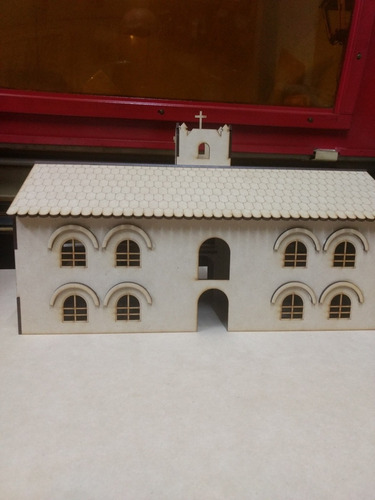 Maqueta Cabildo 25 De Mayo En Mdf De 3 Mm 5 Arcadas