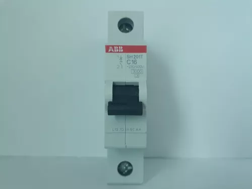 Interruptor Automático Magnetotérmico 16A ABB 1 Polo SH201-C16 