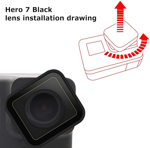 Gopro Hero 5/6/7 - Funda Protectora De Cristal Para Cámara D