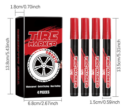 A Rotuladores De Pintura Para Neumáticos De Coche,