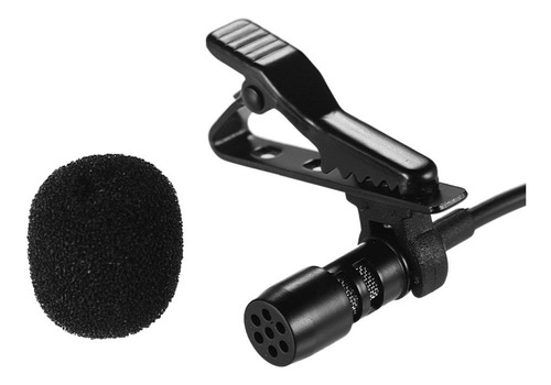 Microfone Condensador Clip-on Mini Lapel Lavaner Docooler