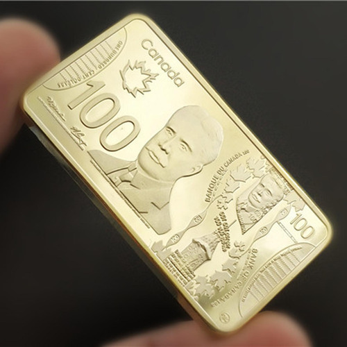 Nueva Hoja De Arce Canadiense Lingote De Oro Conmemorativo B