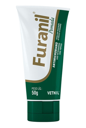 Furanil Pomada Cicatrizante P/ Cães Gatos Equinos Vetnil 50g