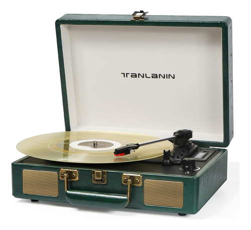 Tocadiscos Portátil De Maleta Usb Con Bluetooth Vintage De 3