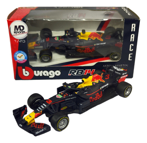 Red Bull Rb14 Daniel Ricciardo #3 F1 2018 - 1/43 - Burago
