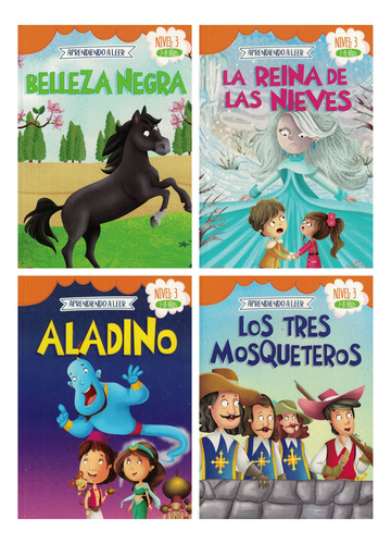 Pack Aprendiendo A Leer Nivel 3 4 Tomos, De Anonimo., Vol. 4. Editorial S/d, Tapa Tapa Blanda En Español
