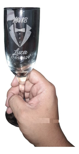 100 Copas Champagne Grabado Personalizado Souvenirs 15 Años