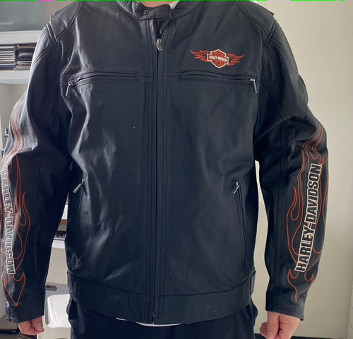 Jaqueta Em Couro Harley-davidson 2 Xl