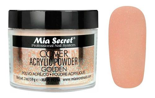 Polimero Cover Golden Uñas Acrilica Mia Secret 59g Estylosas