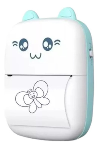 Mini Impresora Gatito Portátil Inalámbrica + 10 Rollos
