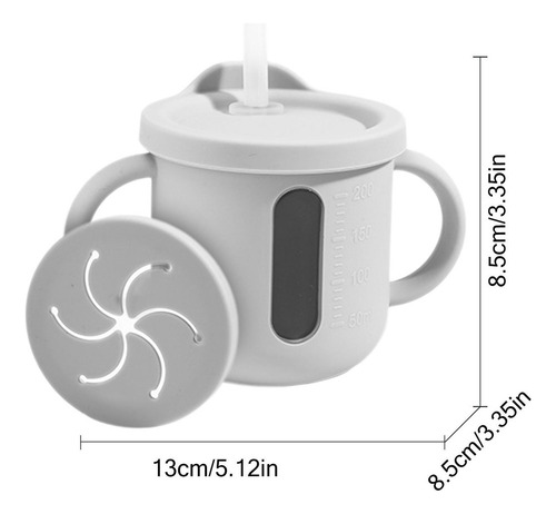 . Copa Sippy Para Niños Pequeños Copa De Paja Bebé Silicona