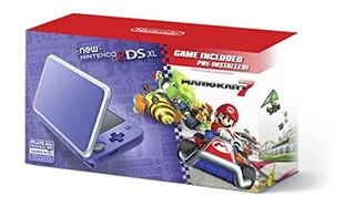 Nueva Nintendo 2ds Xl - Púrpura + Plata Con Mario Kart 7