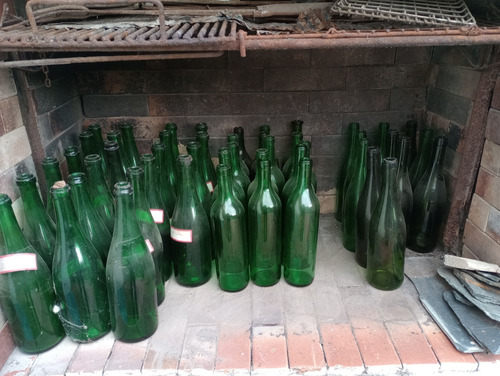 Botellas De Vino Tinto Verde 750 Ml X 15 Oportunidad Usadas (Usado)