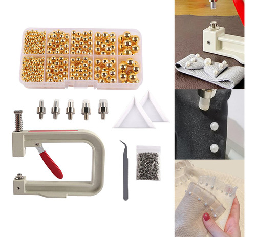 Prensa Manual Pearl Setter Tool Nails Rivet Studs Amarillo