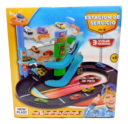 Estación De Servicio 3 Niveles Y Pista De 1 Metro New Plast