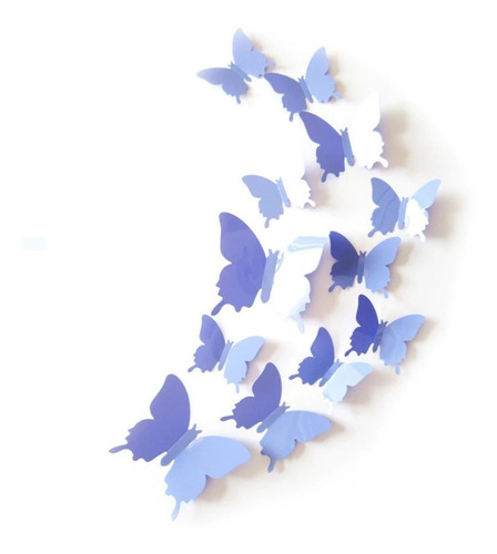 48 Mariposas 3d Para Decorar Paredes, Vinilo Varios Colores