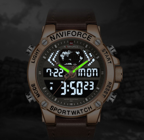 Relógio Masculino Naviforce Esportivo Digital Original