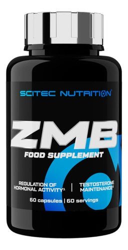 Zmb6 (zinc, Magnesio Y Vitamina B6) 60 Cps Scitec Nutrition Sabor Sin Sabor