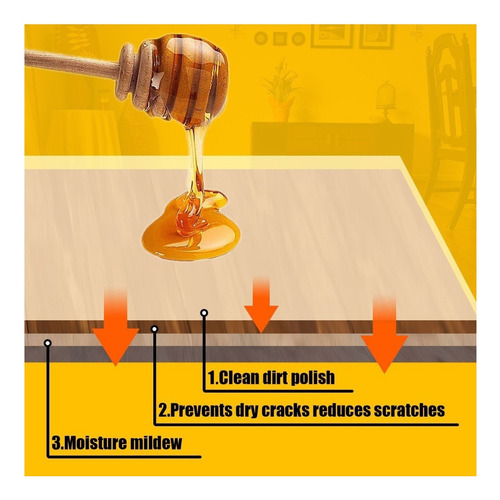 1 Regalo Paquete De 3 Condimentos De Madera Cera De Abejas