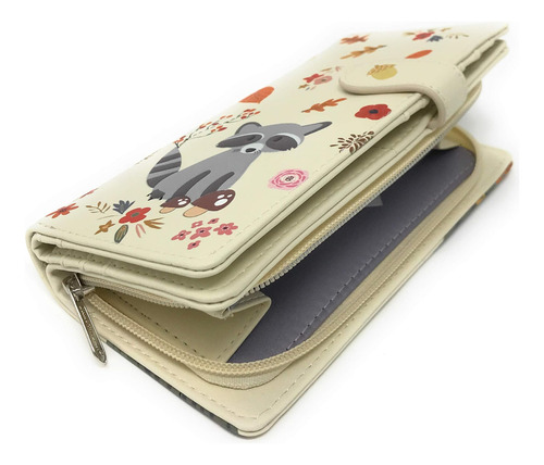 Shag Wear Cartera Grande De Animales De Mapache Para Adolesc