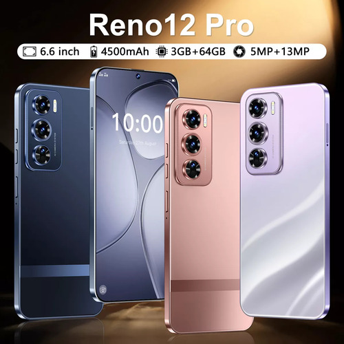 Android Celulares 4g Reno12 Pro 6.6 Pulgadas Barato Ram3gb Y Rom64gb