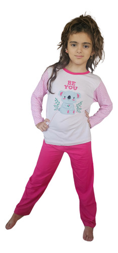 Conjunto De Pijama Nena Invierno Algodón Manga Larga